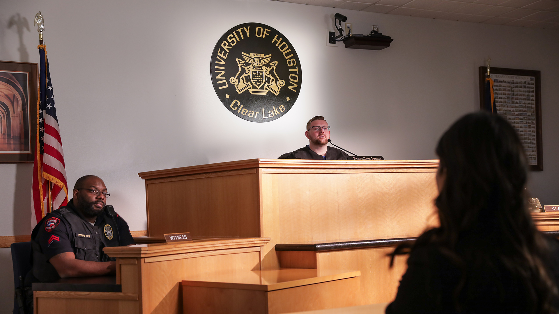 Image of UHCL mock trial setting