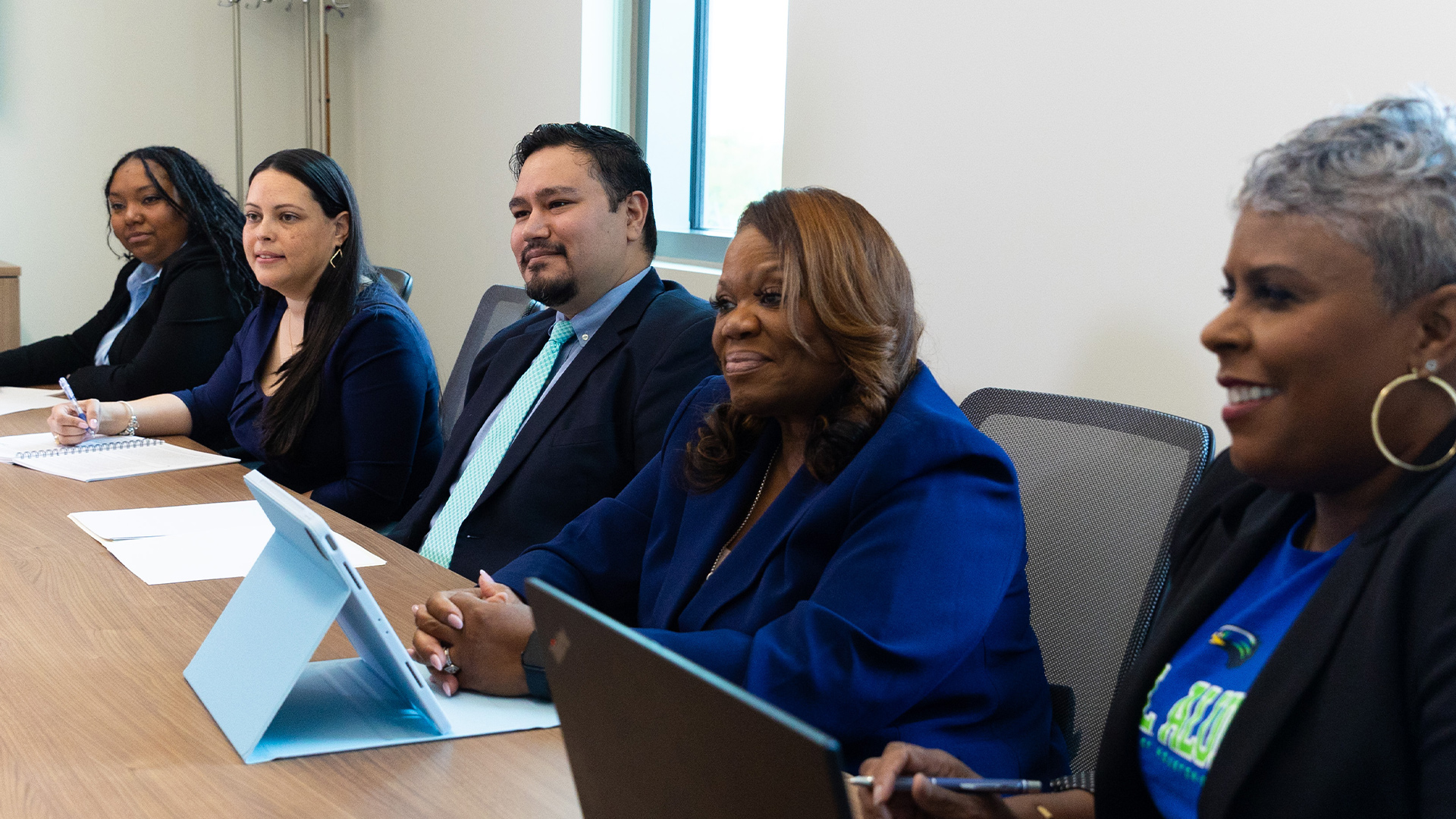 UHCL Faculty and Students in Conference Room