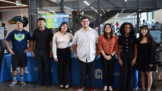 Photo of a group of UHCL students