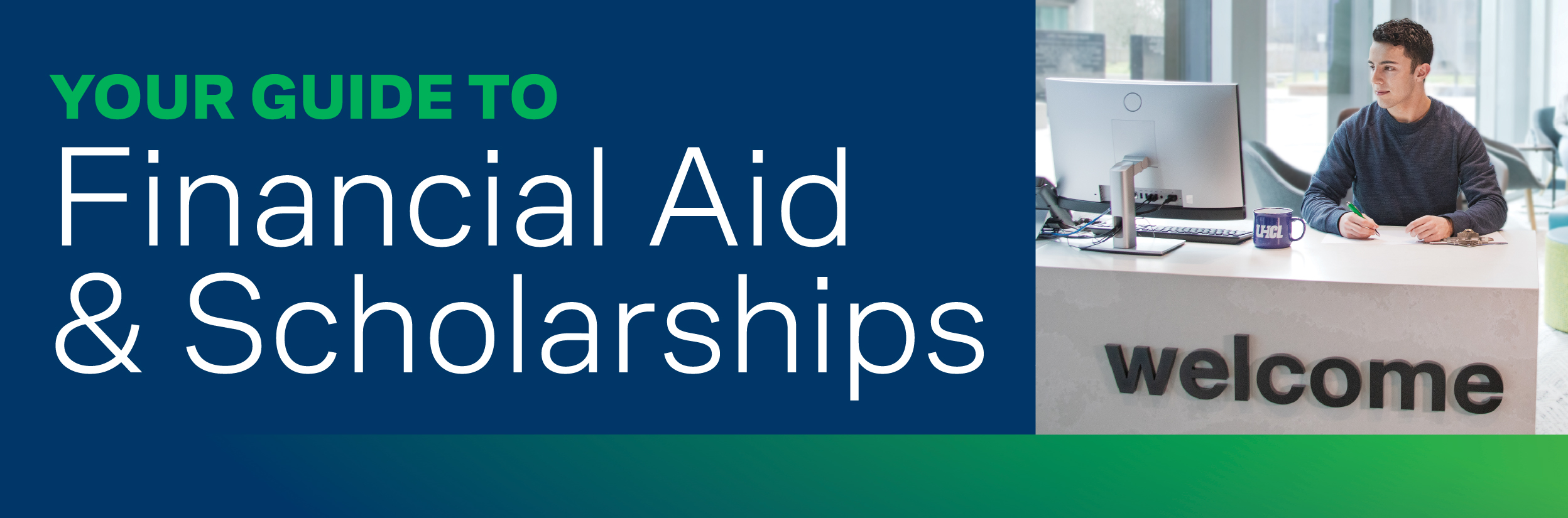 Photo of welcome desk