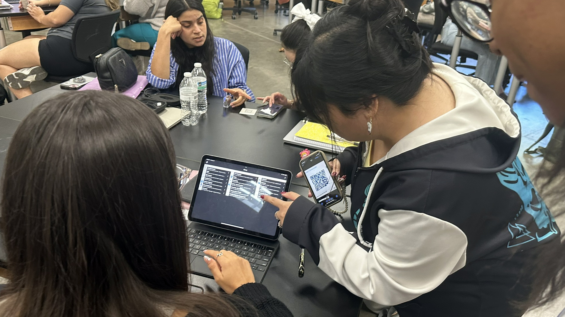 Photo of in class working session