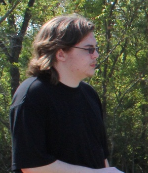 Justin Strouhal Justin looks into the distance