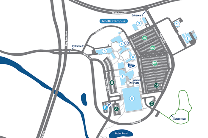 NOA I near Entrance 3 Campus Map