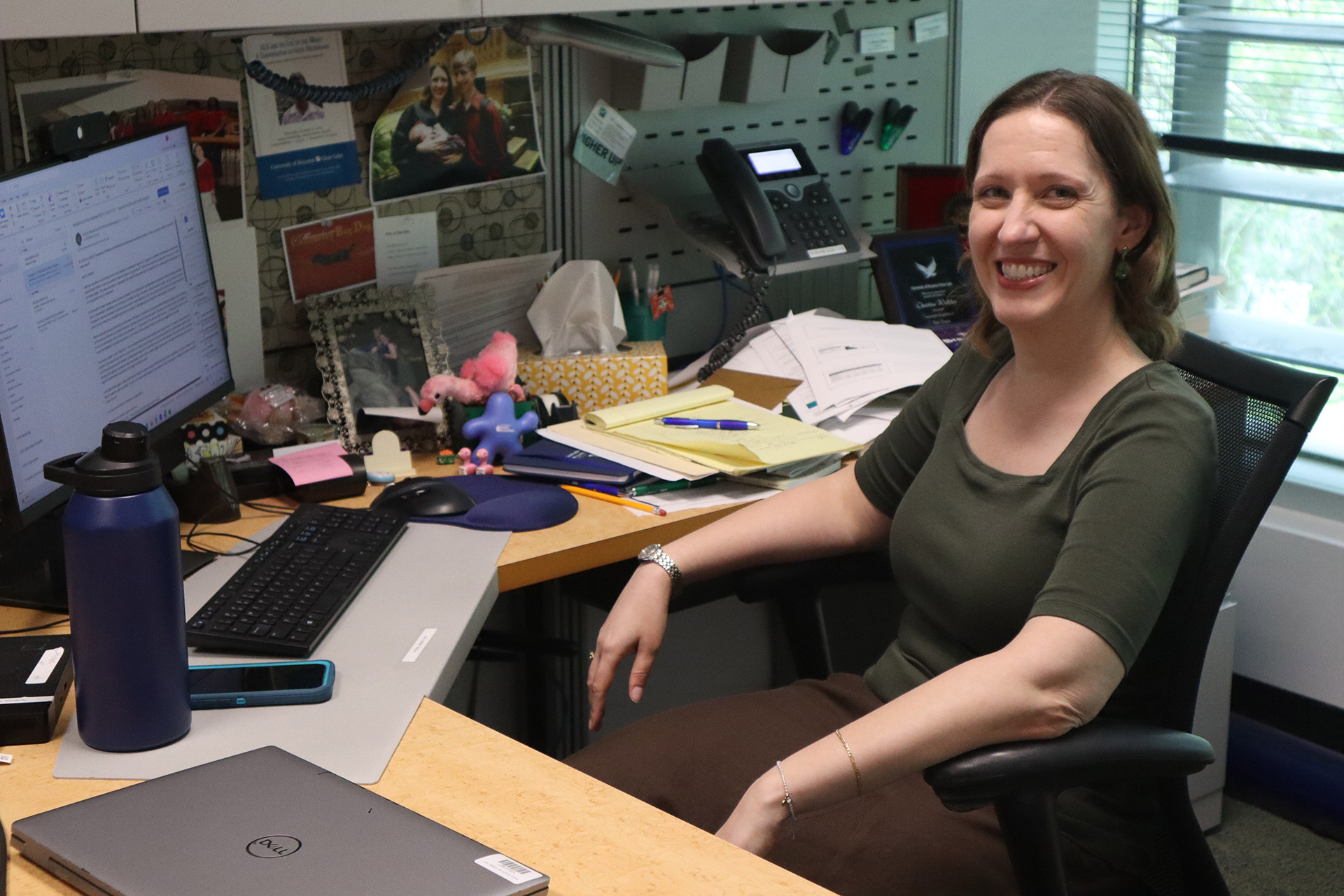 Photo of Dr. Christine Walther in her office