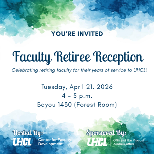 Faculty Retiree Reception Flyer