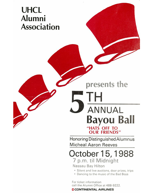 UHCL Alumni Association 5th Annual Bayou Ball 1988