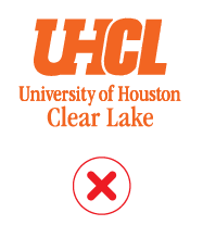 stacked logo improper color usage example