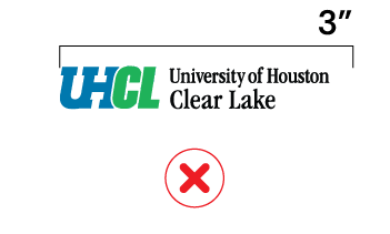 horizontal logo improper size example