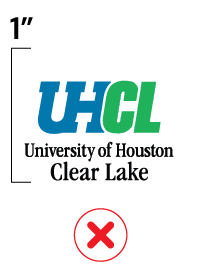 stacked logo improper size example